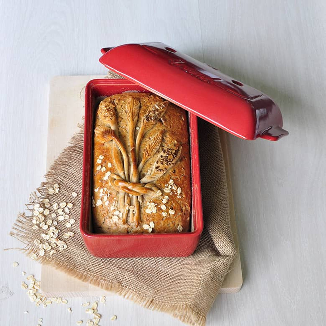 Emile Henry Artisan Bread Loaf Baker Burgundy