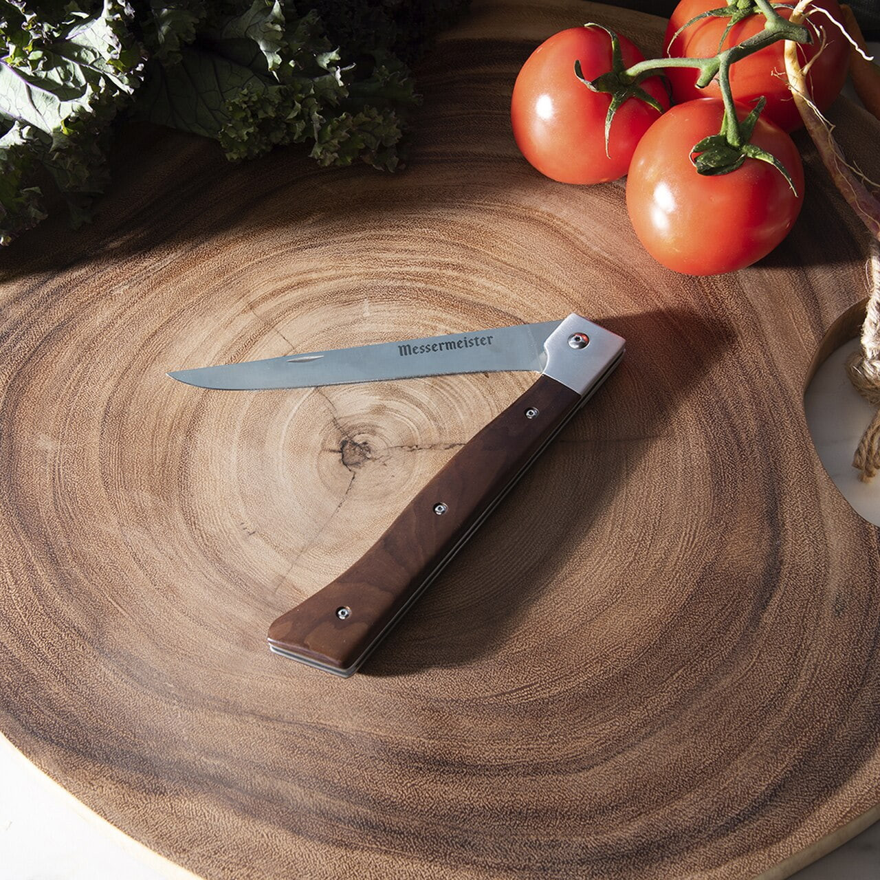 Adventure Chef Folding Fillet Knife with Maple Handle