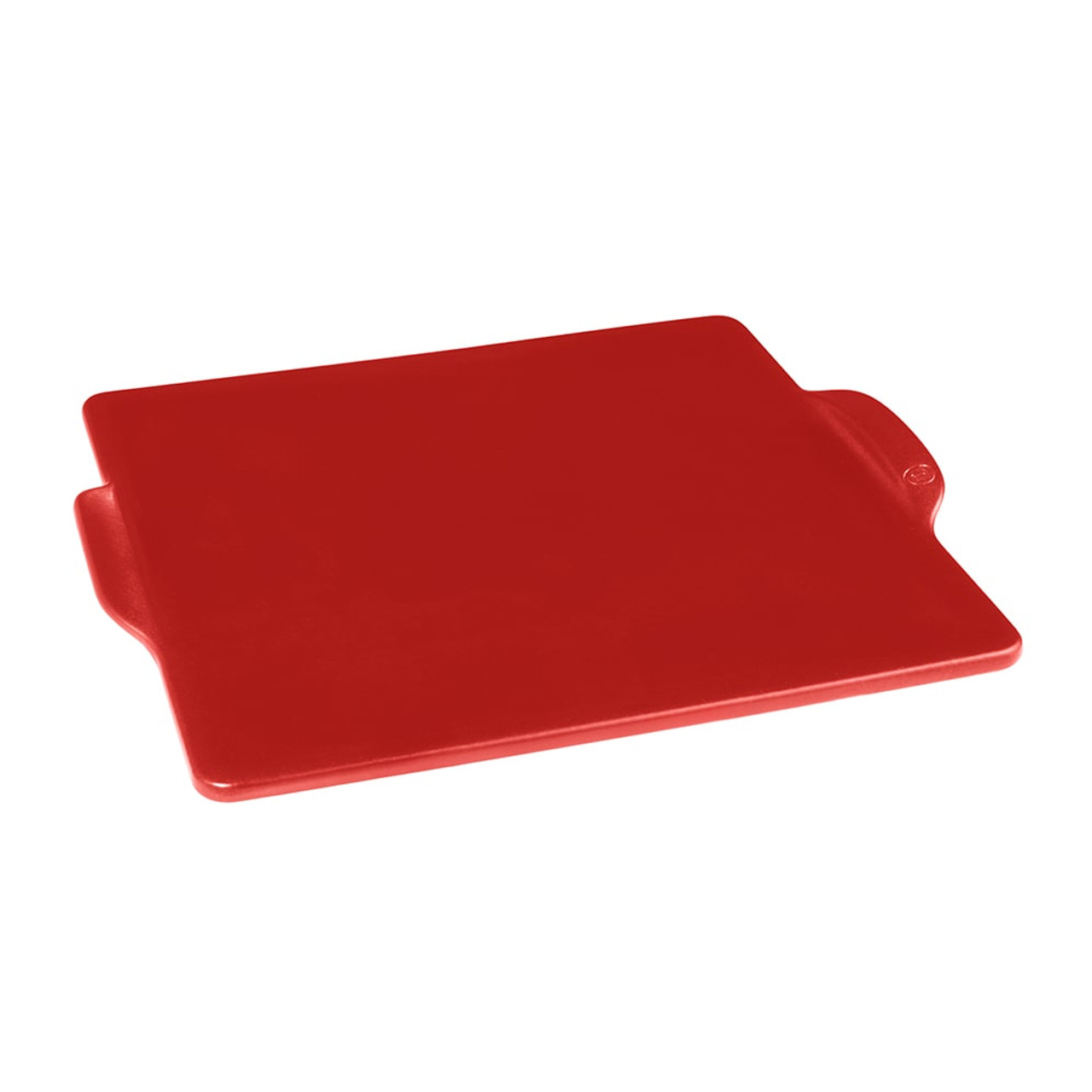 Emile Henry Pizza Stone: Rectangular, Burgundy