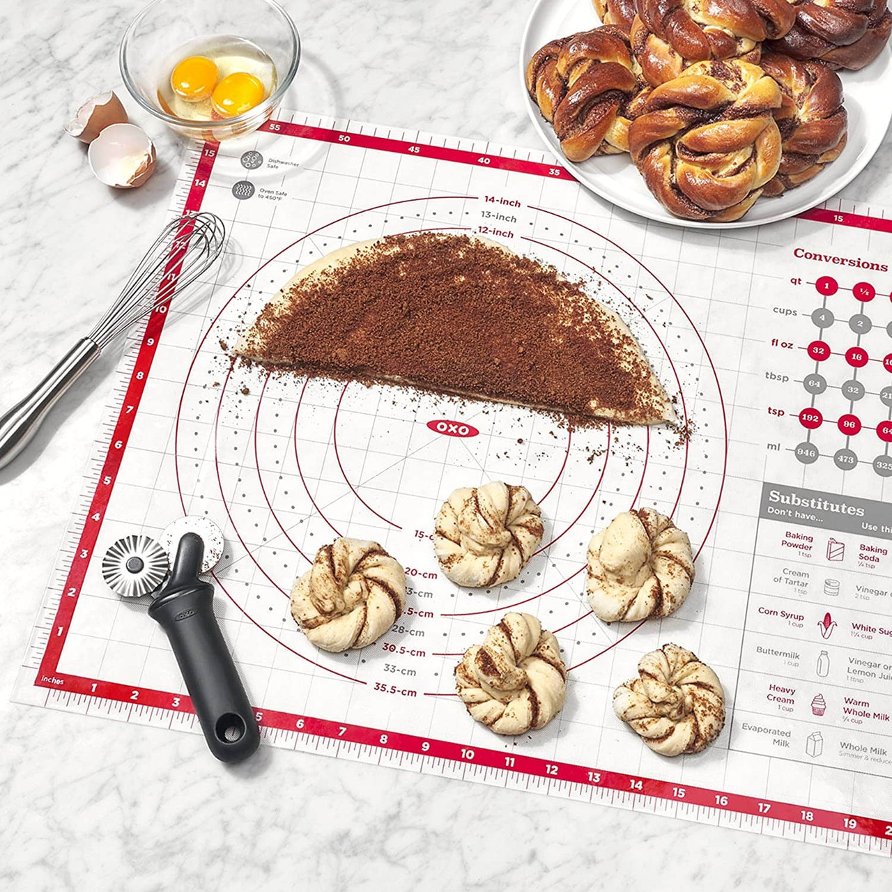 OXO Good Grips Silicone Pastry Mat - Thumbnail 2