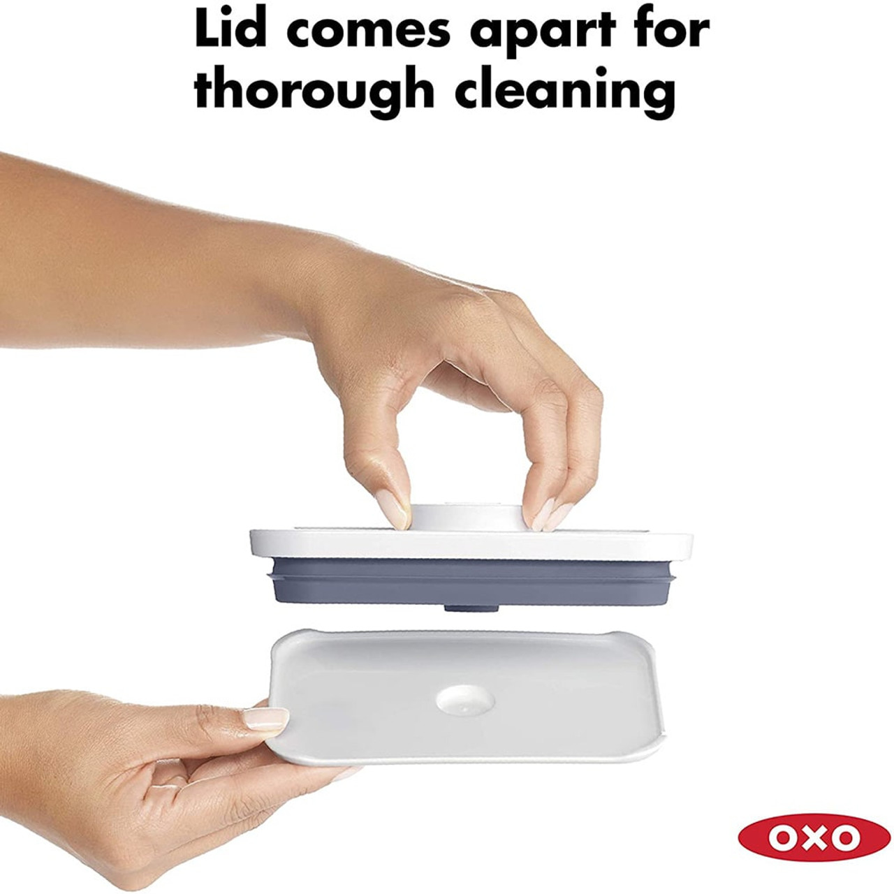 OXO SteeL POP Container | Mini Square Mini 0.2-Quart