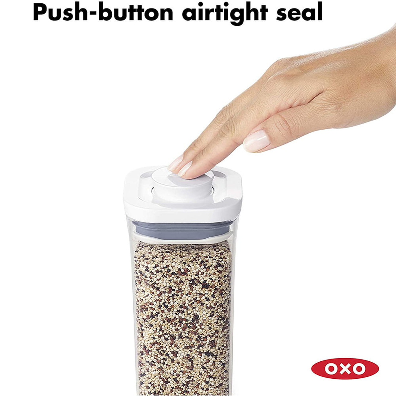 OXO Good Grips 1.7 qt. Short Rectangle Steel POP Food Storage