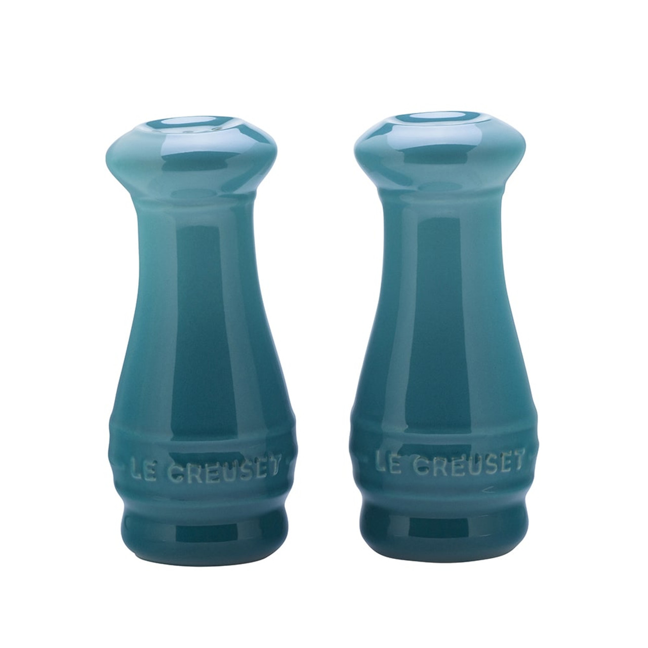 fysiker chef Katedral Le Creuset Salt and Pepper Shakers in Caribbean