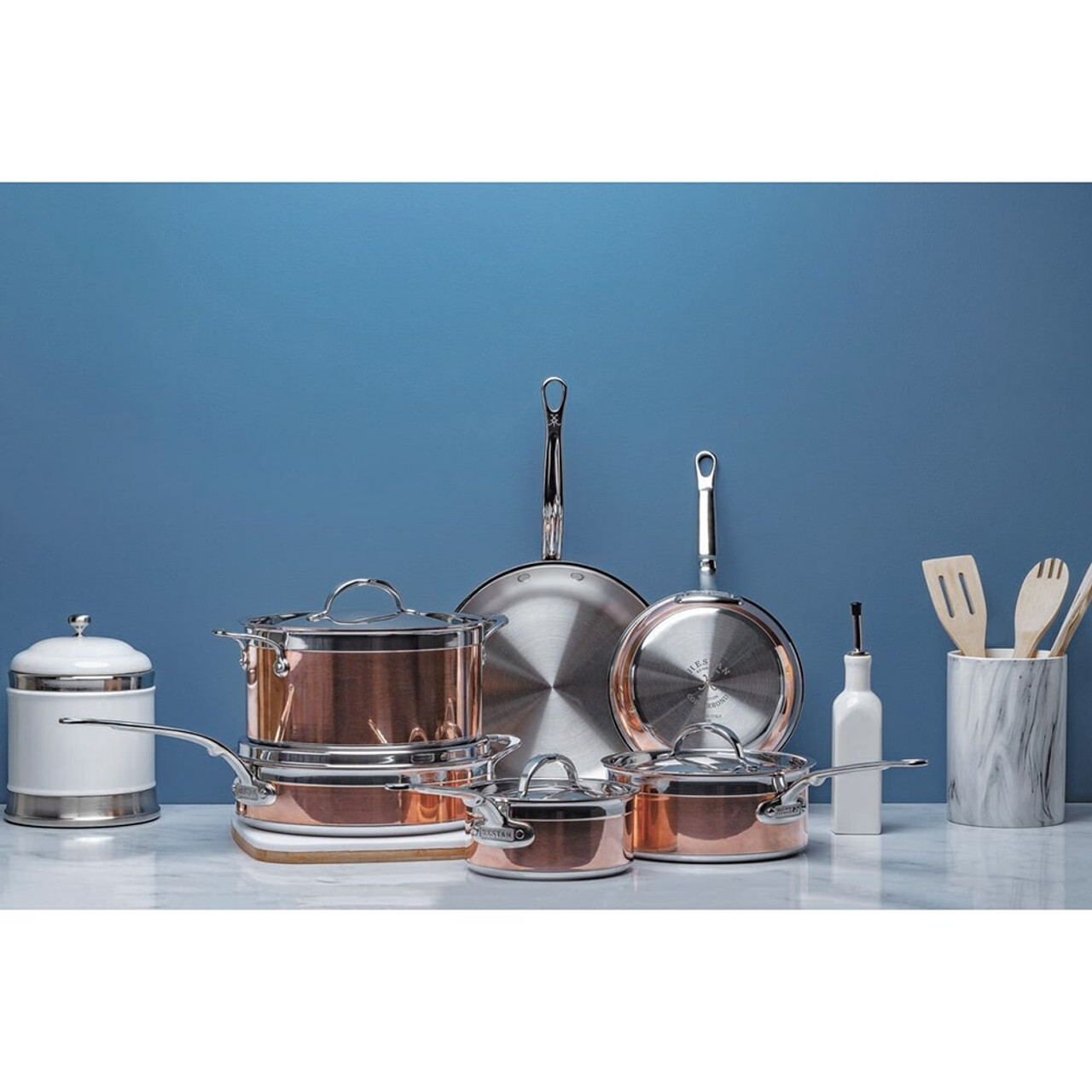 Hestan CopperBond 10-Piece Cookware Set - Copper