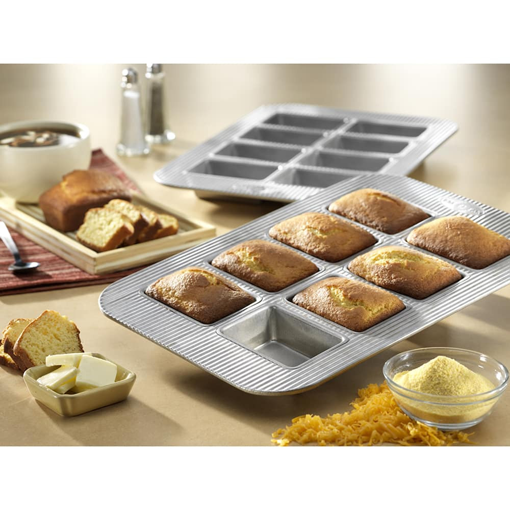 USA Pan 8-Well Mini Loaf Pan | Chefs Corner Store