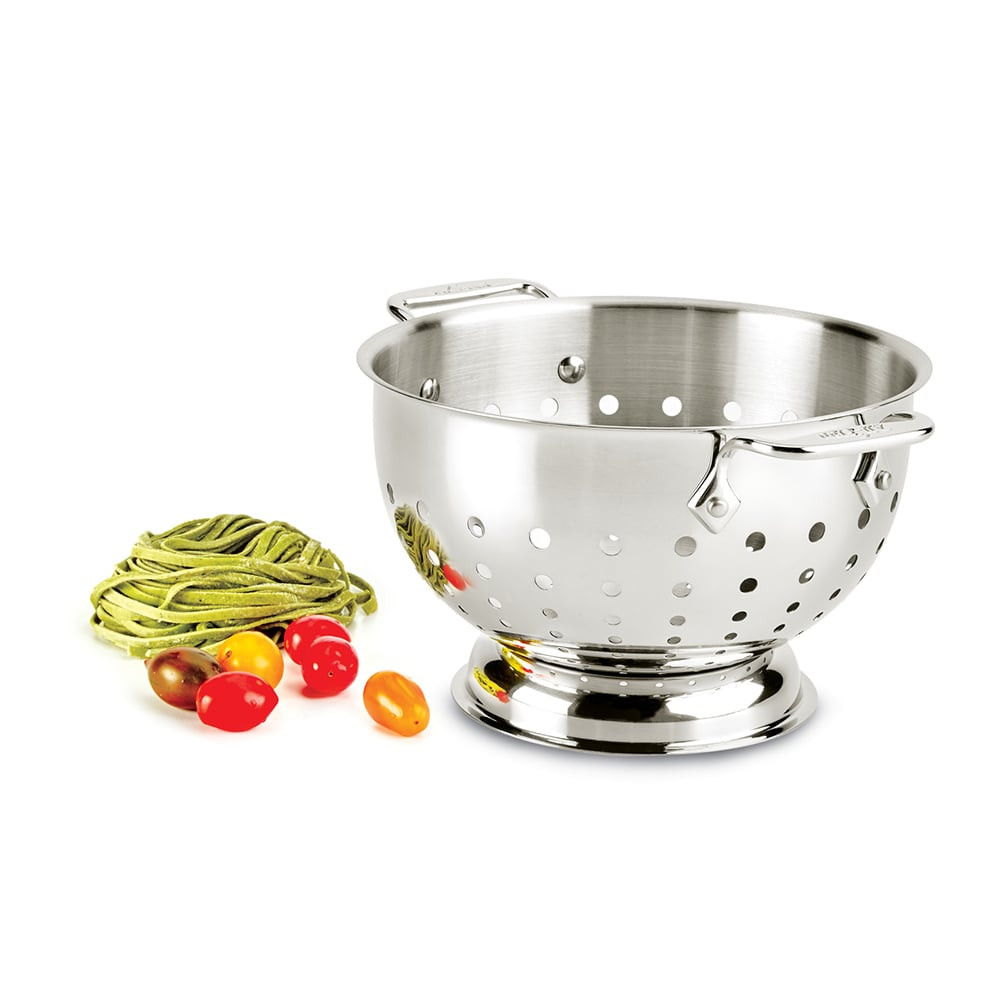 All-Clad Classic Stainless Steel Colander Strainer - Thumbnail 3