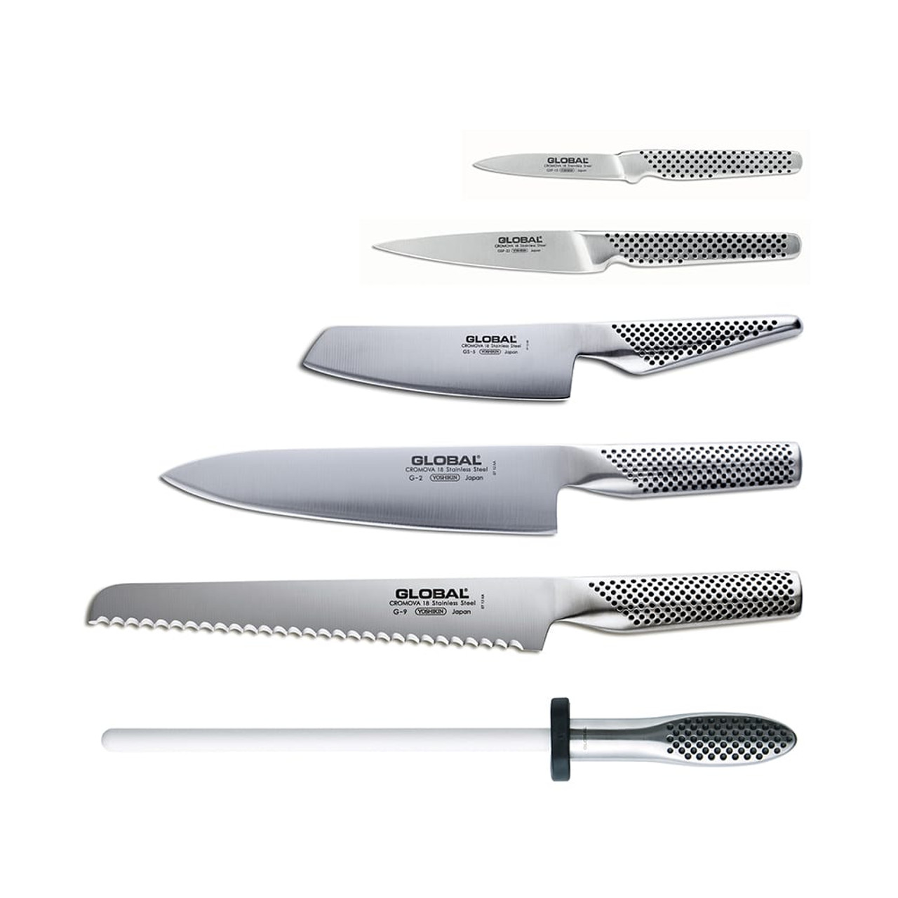 Global Sai 7-Piece Knife Block Set  Global knife set, Knife block set,  Knife