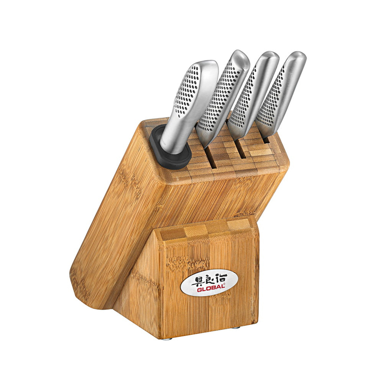 Global Kabuto Knife Block Set, 7-Piece, Black