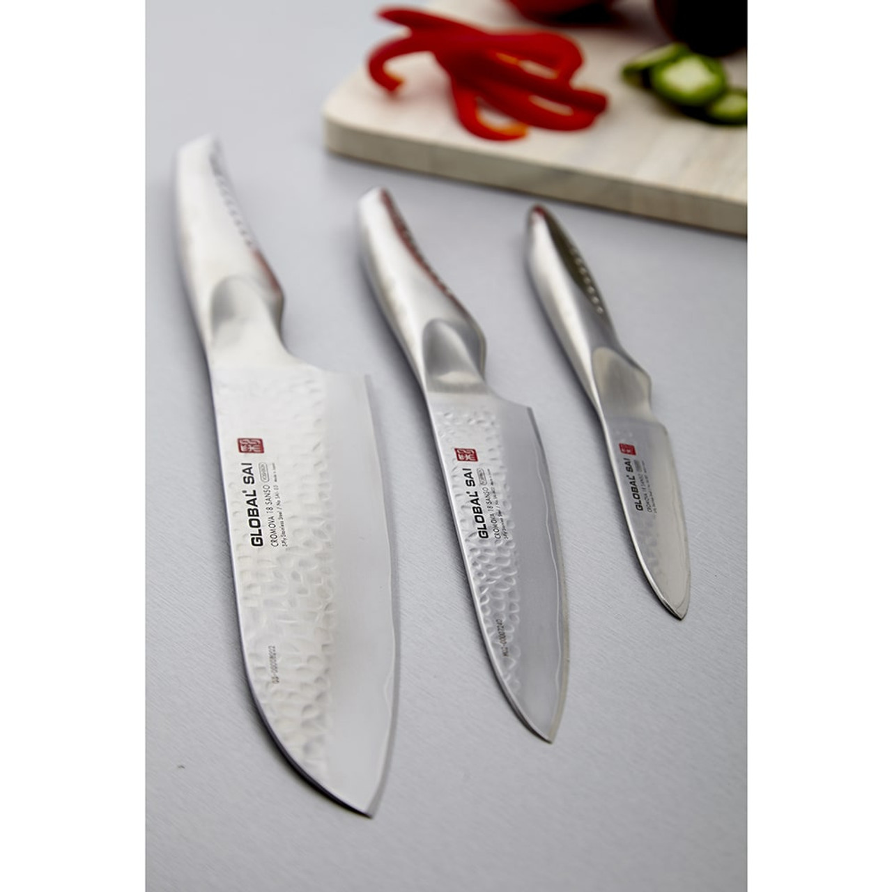 Motley Pickering Lighed Global SAI 3-Piece Knife Set | Chefs Corner Store