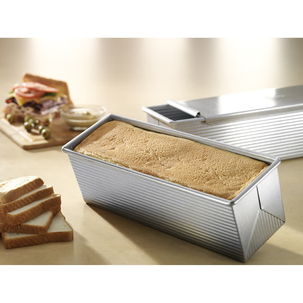 USA PAN Bakeware プルマンローフパン＆フタ　2個セット　パン型 USA Pan Pullman Pan and Cover | Chefs Corner Store