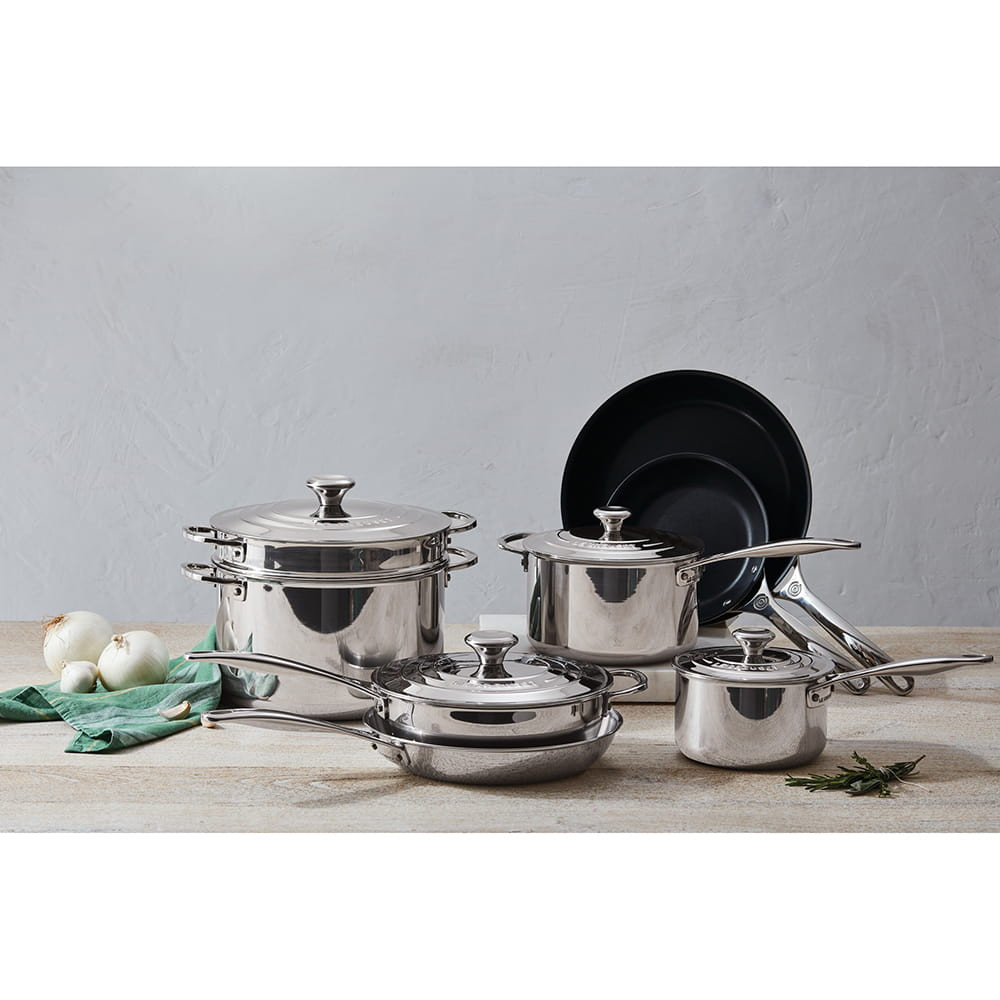Le Creuset 12-Piece Stainless Steel Set | Chefs Corner Store