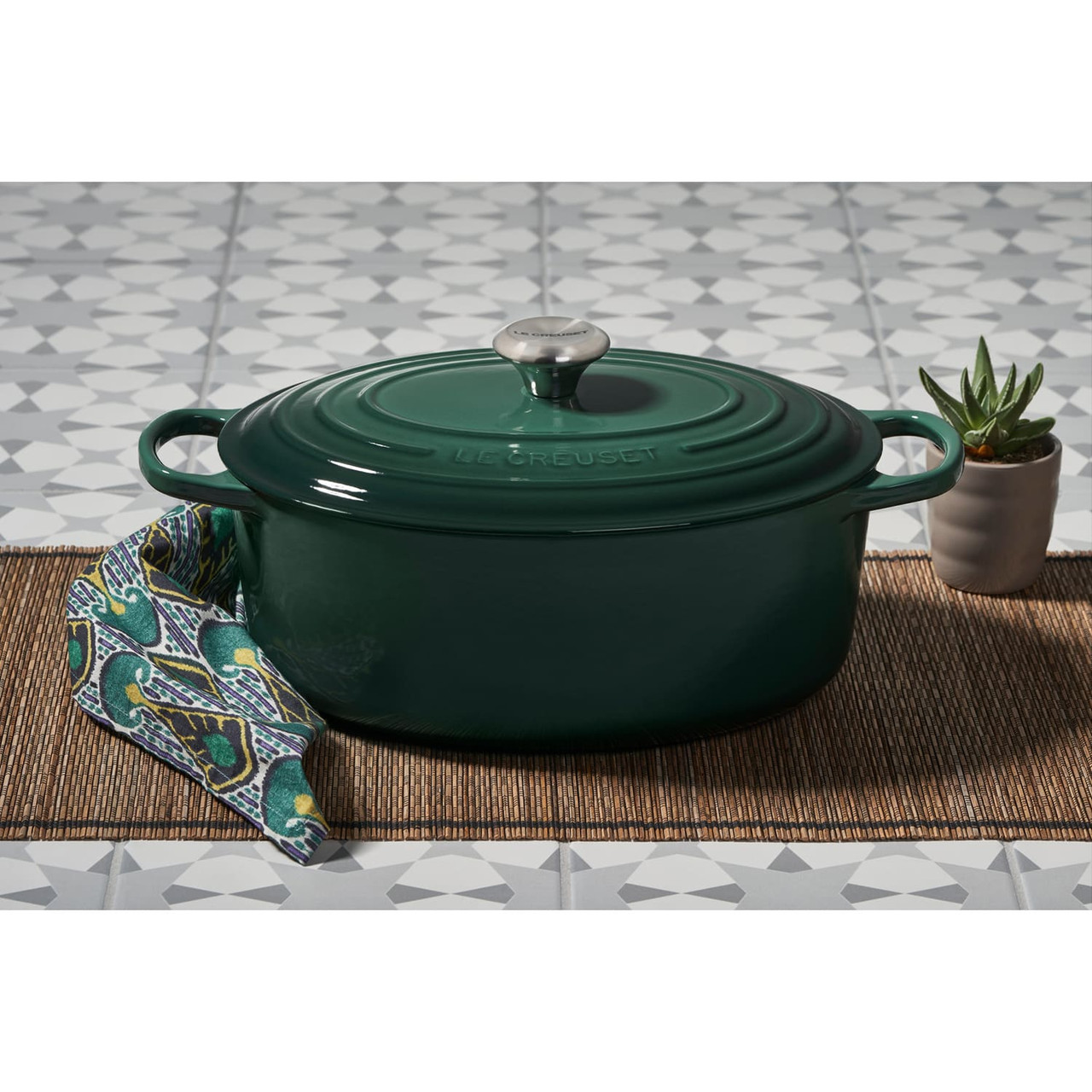 Le Creuset Oval Dutch Oven in Artichaut | Chefs Corner Store