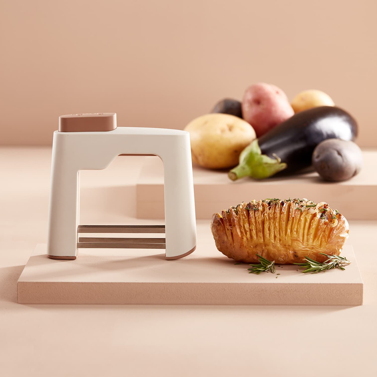  Lacor HASSELBACK Potato Cutter 18/10 Stainless Steel, 18 x 10  cm, Plastic: Home & Kitchen