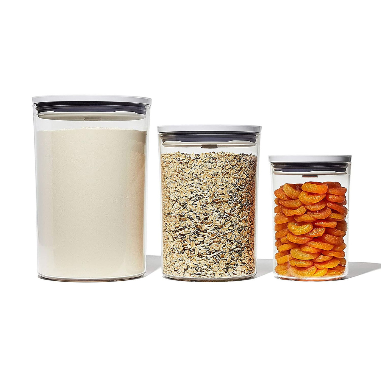 Steel 3PC Airtight Food Storage POP Container Set - New Kitchen Store