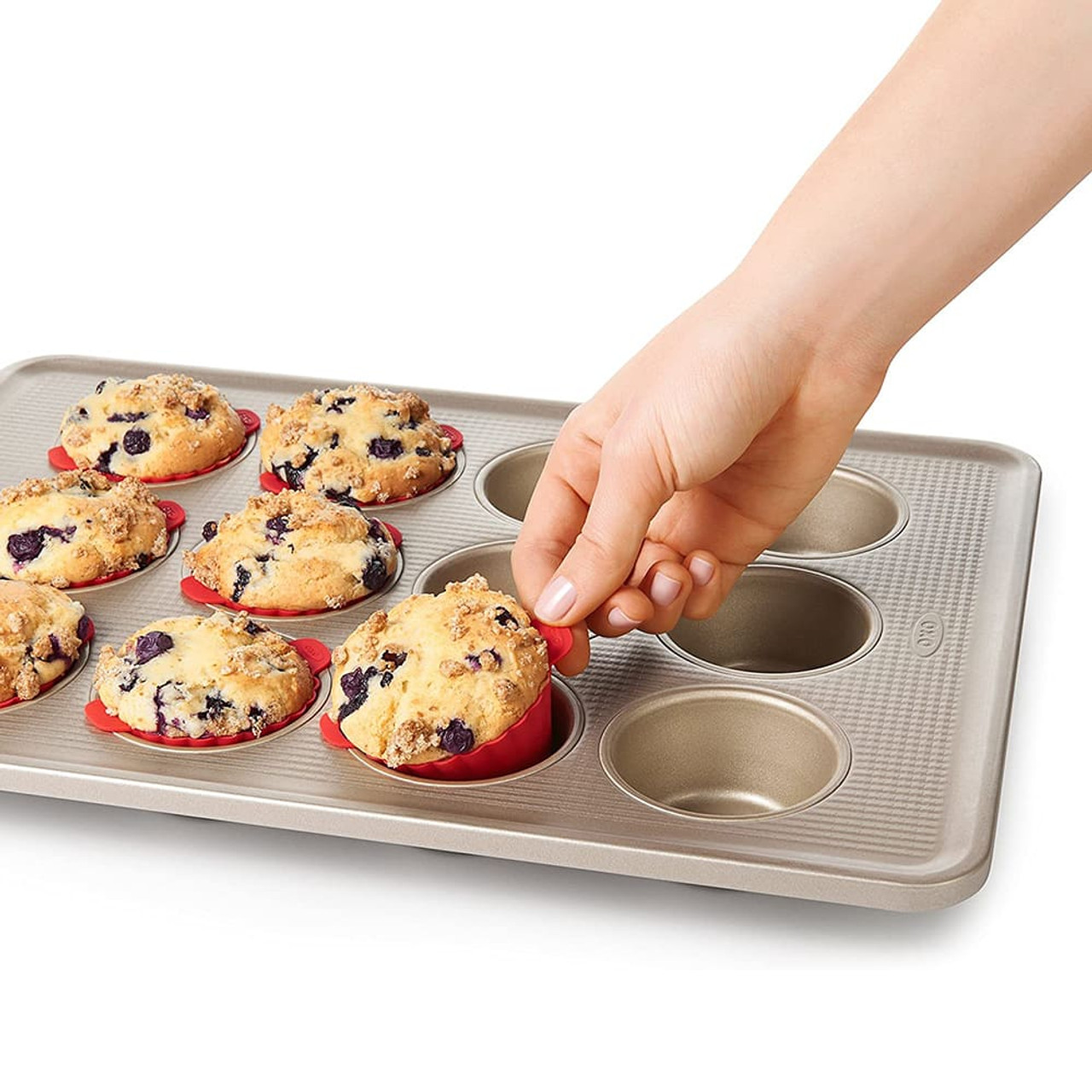 Mrs Anderson Silicone 12-Cup Muffin Pan