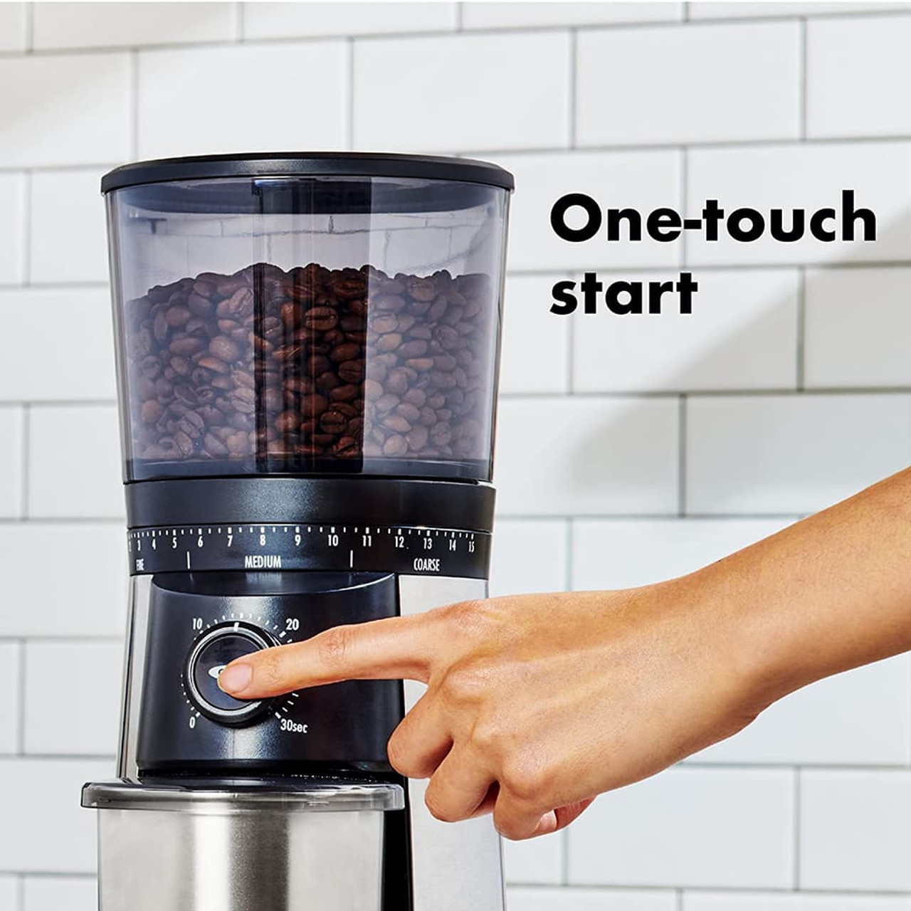  OXO Brew Conical Burr Coffee Grinder with Scale : Home & Kitchen