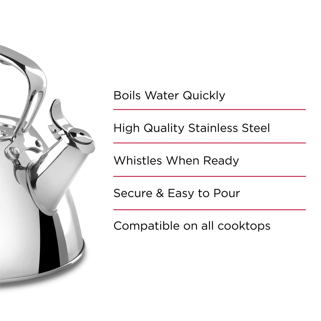 All-Clad Stainless Steel Stovetop Kettles