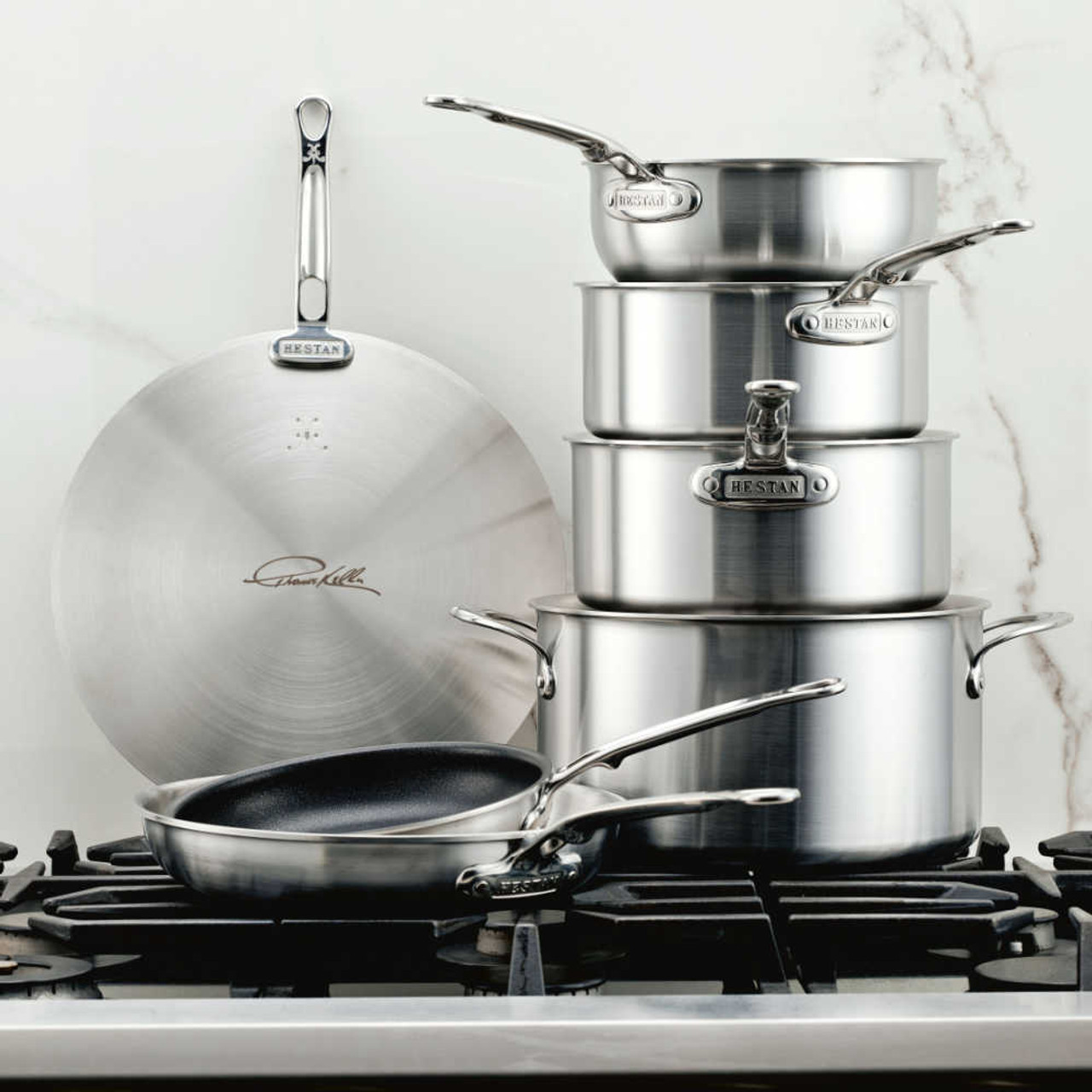 D3 Stainless 7 Piece Pots and Pans Cookware Set