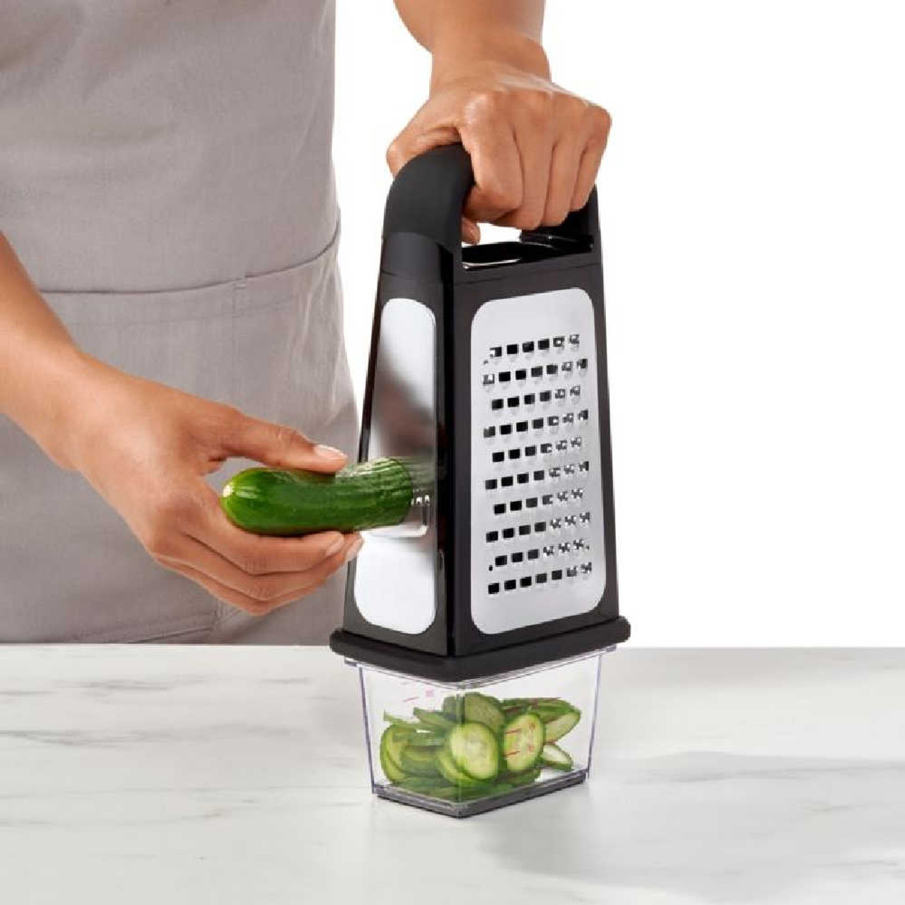 OXO Box Grater with Removable Zester + Reviews
