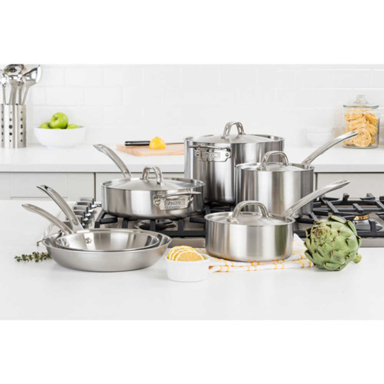 Viking Cookware Set - 13 Piece - Professional 5-Ply Stainless Steel