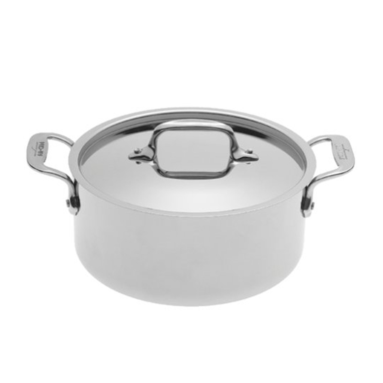 All-Clad d3 Tri-Ply Stainless-Steel 5-Piece Cookware Set.