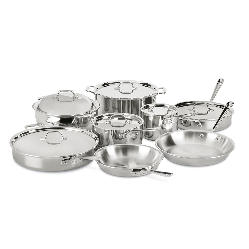 All-Clad D3 Tri-Ply Stainless-Steel 10-Piece Cookware Set