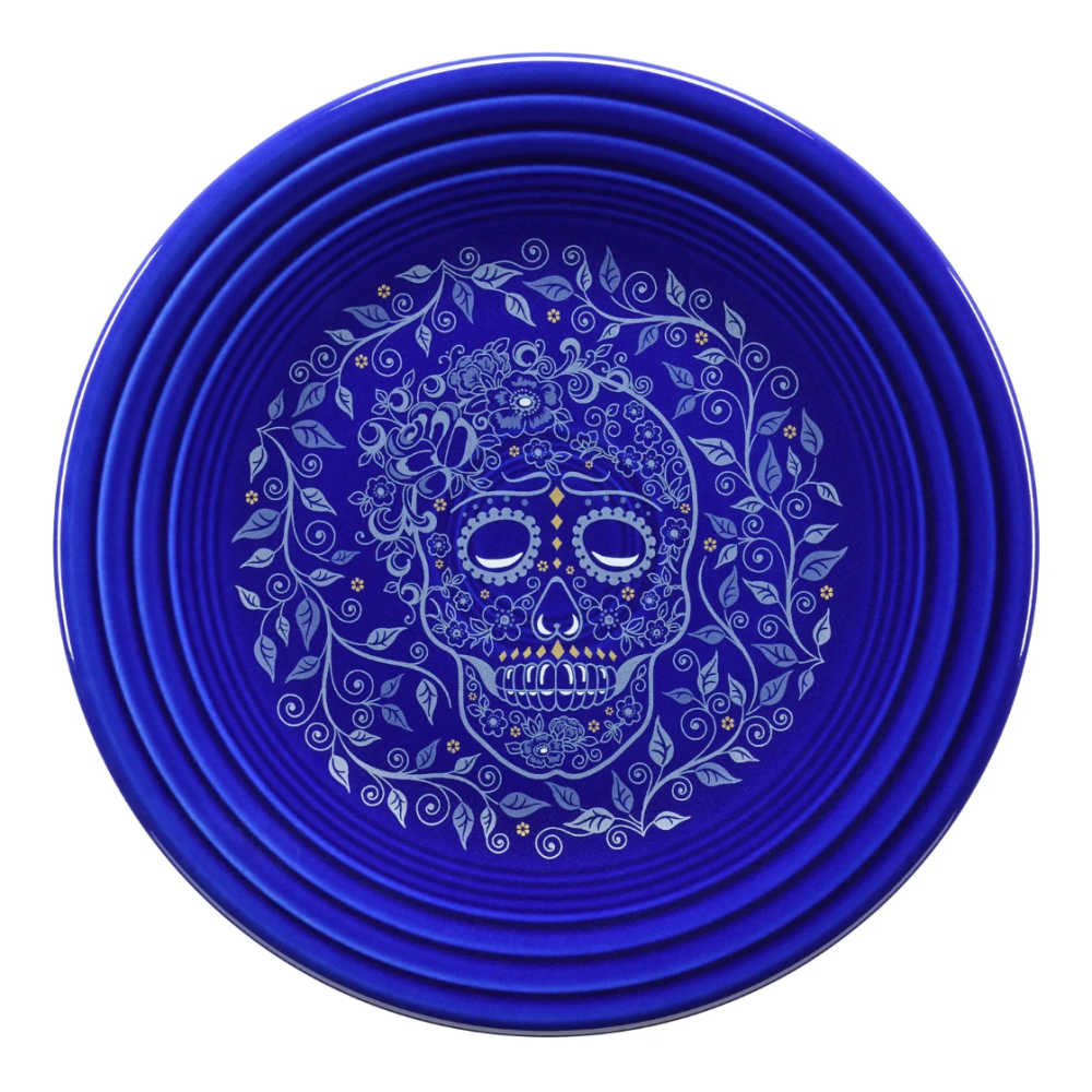 Fiesta Skull and Vine Twilight Luncheon Plate