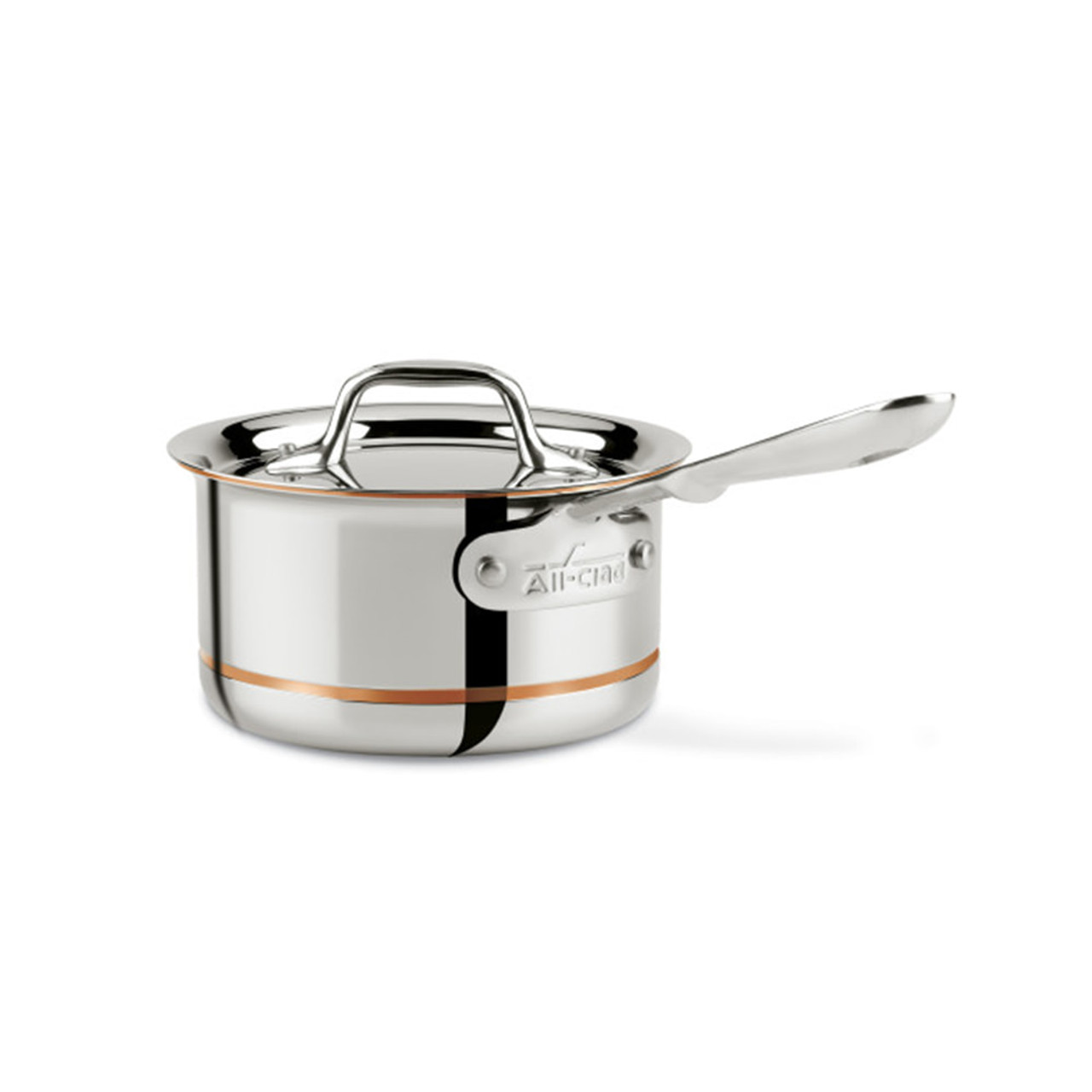 All Clad Copper Core 4 Quart Covered Sauce Pan