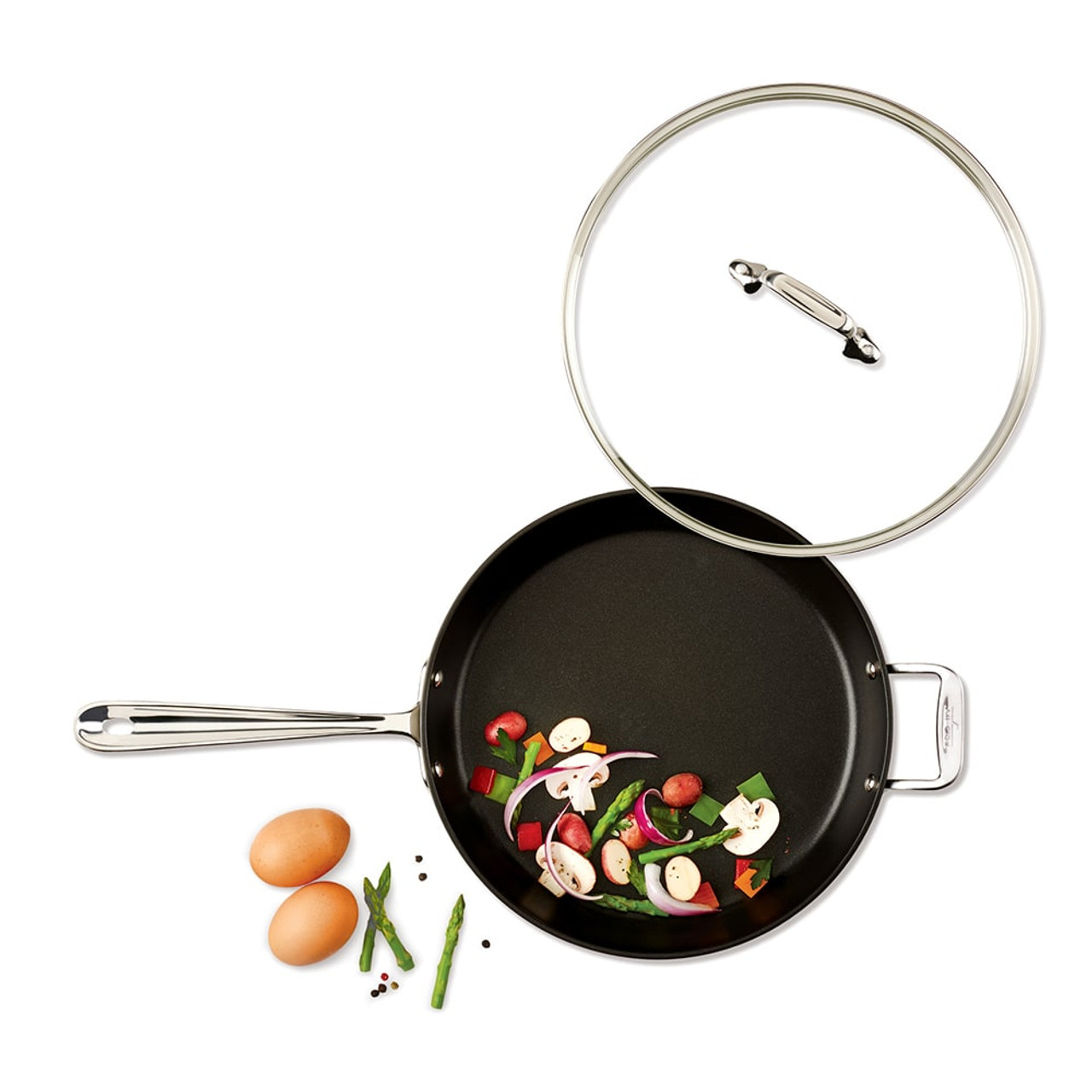 All-Clad HA1 Nonstick Set of 3 Skillets, 8, 10 and 12
