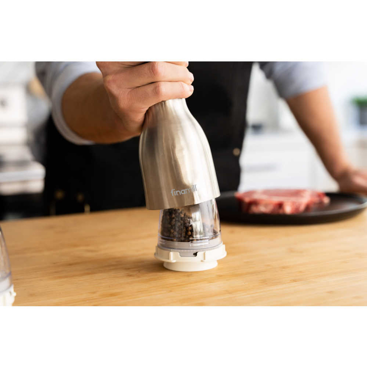 ZWILLING Enfinigy Rechargeable Electric Salt/Pepper Mill in White