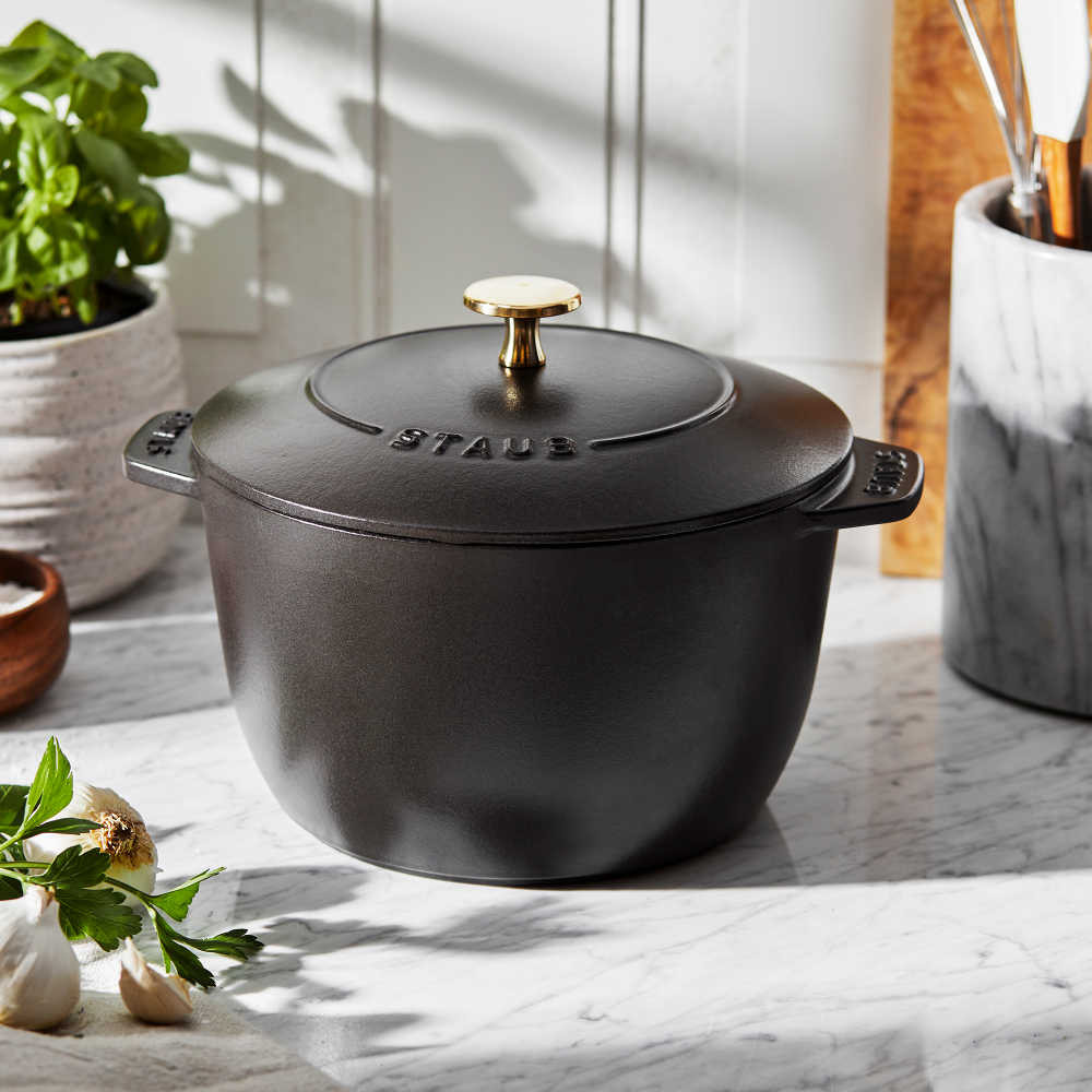 Staub Petite French Oven in Matte Black | Chefs Corner Store