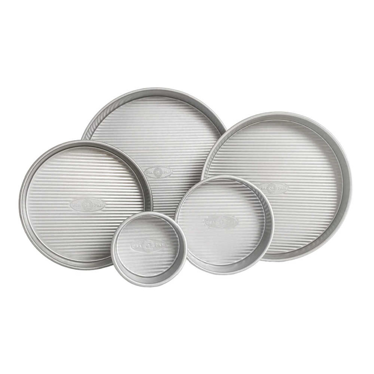 Small and Tall Aluminum Cake Pans, 2-Piece - Layer Cake Pan Set