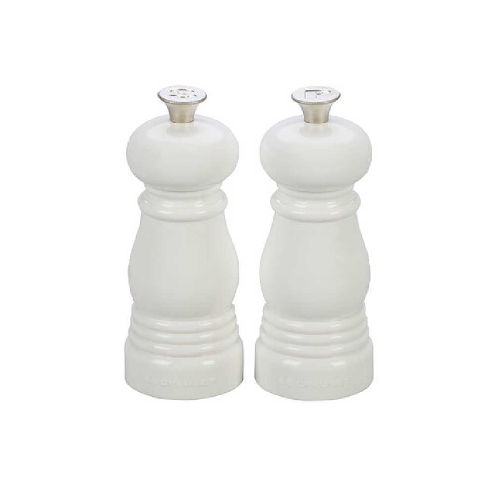Le Creuset Petite Salt and Pepper Mill Set in White