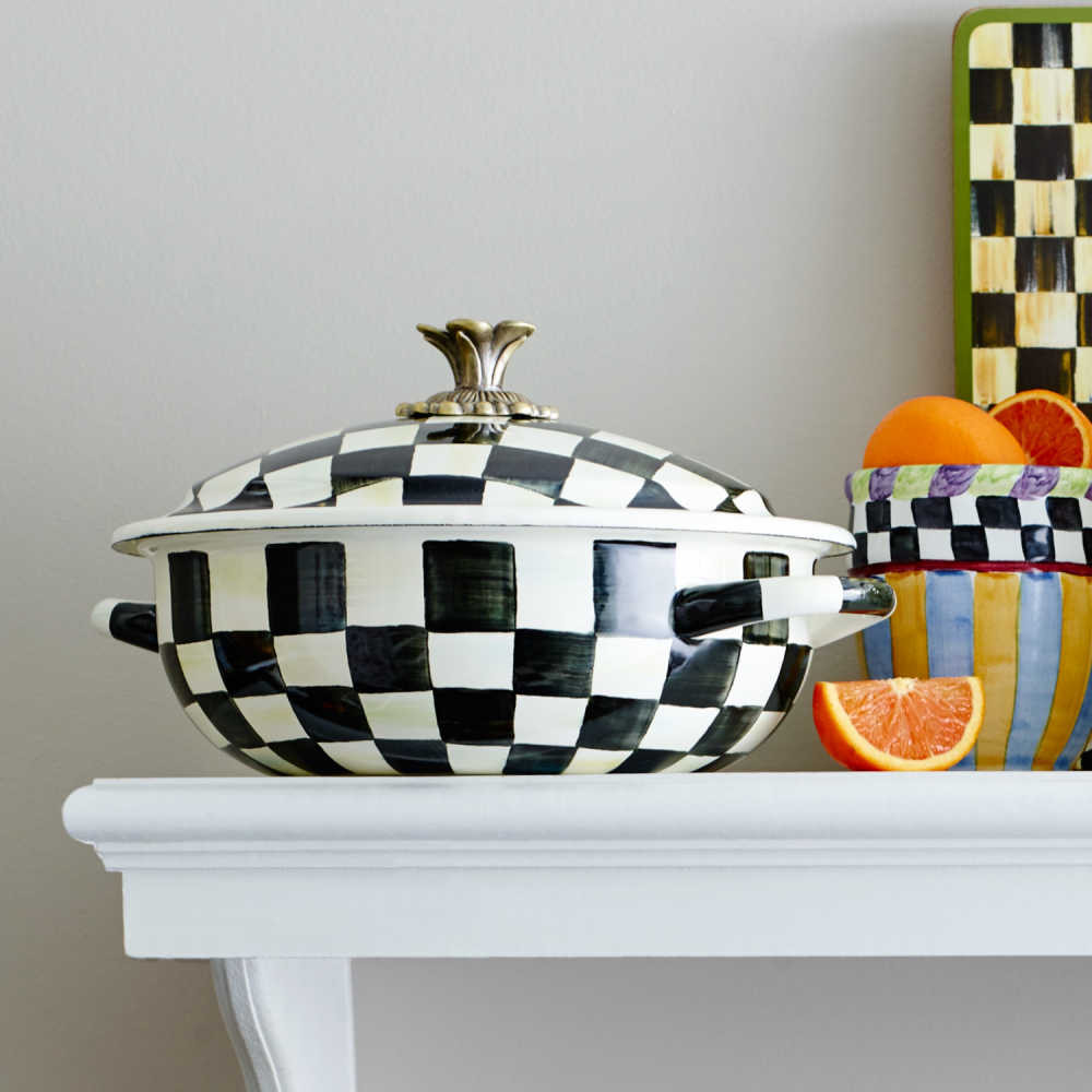 MacKenzie-Childs Courtly Check Casserole - Thumbnail 4