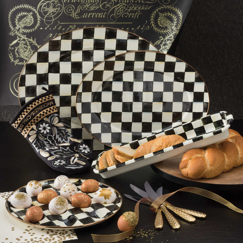 MacKenzie-Childs Courtly Check Platter - Thumbnail 3