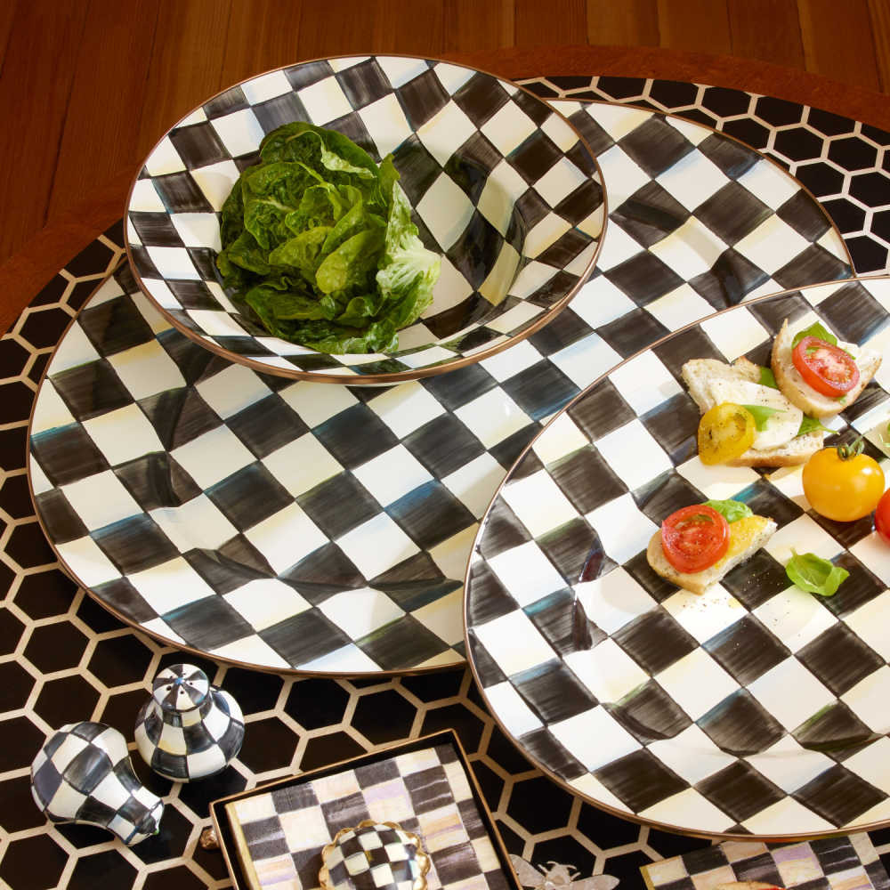MacKenzie-Childs Courtly Check Platter