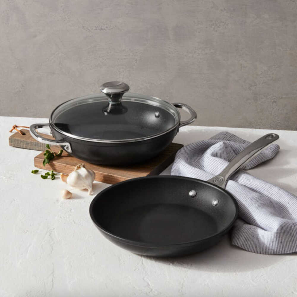 Le Creuset Toughened Nonstick PRO Braiser and Skillet Set