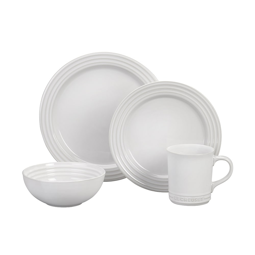 Le Creuset 16-Piece Dinnerware Set in White