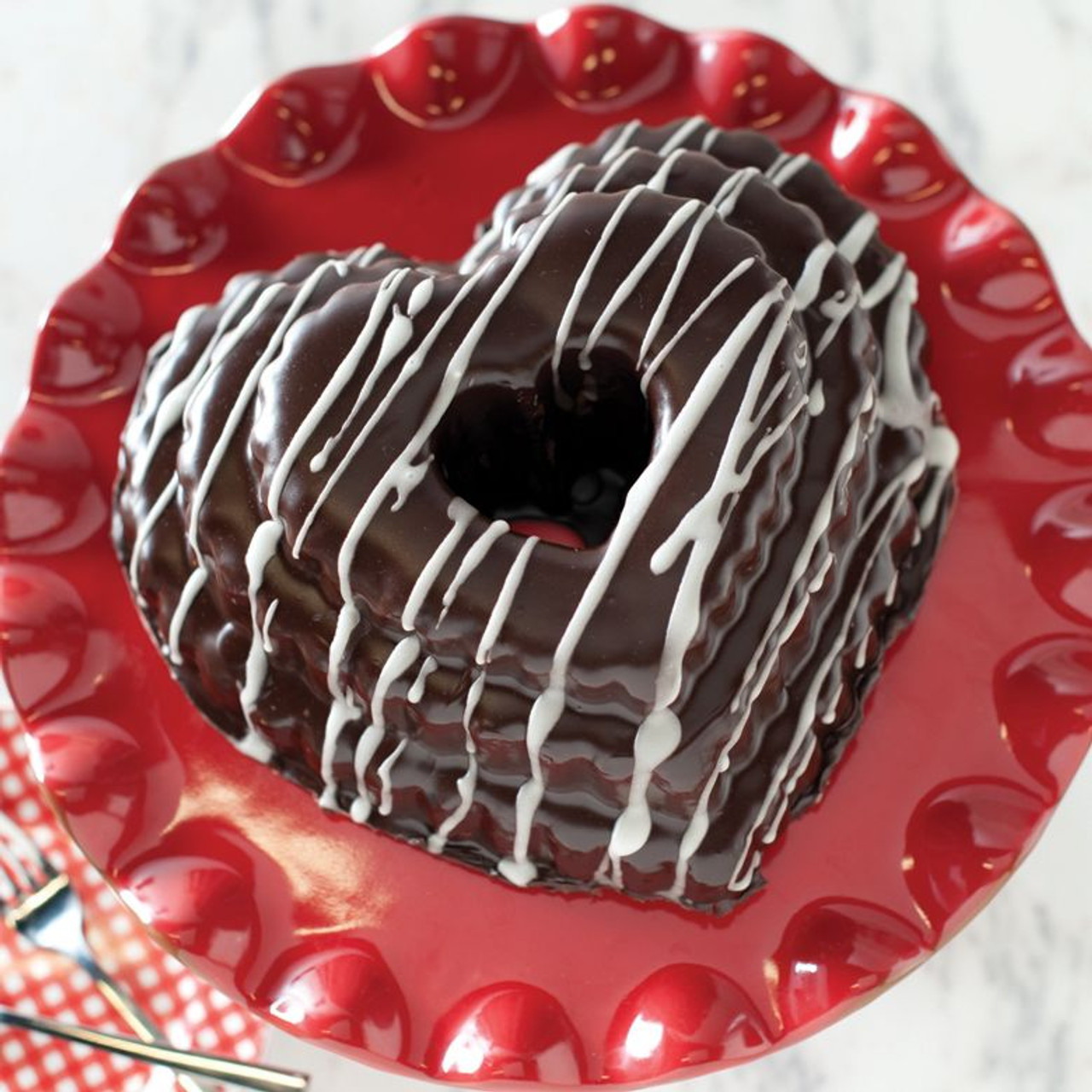 Nordic Ware Tiered Heart Bundt Pan