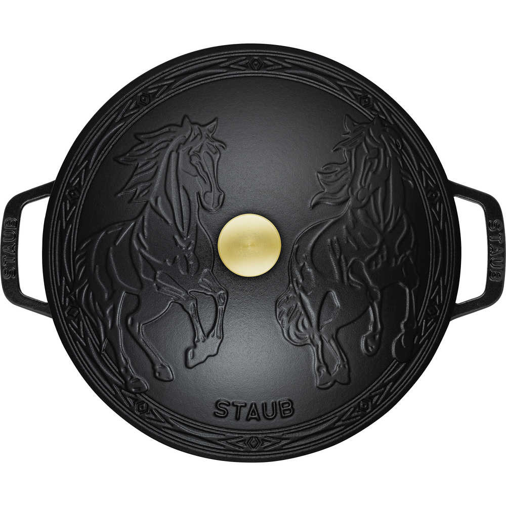 Enameled Cast Iron Essential French Oven with Horse Lid