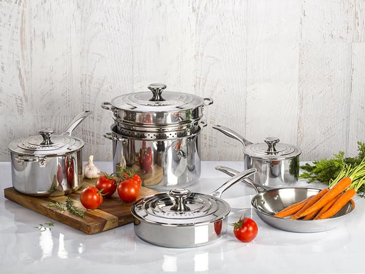 Le Creuset Stainless-Steel Stock Pot