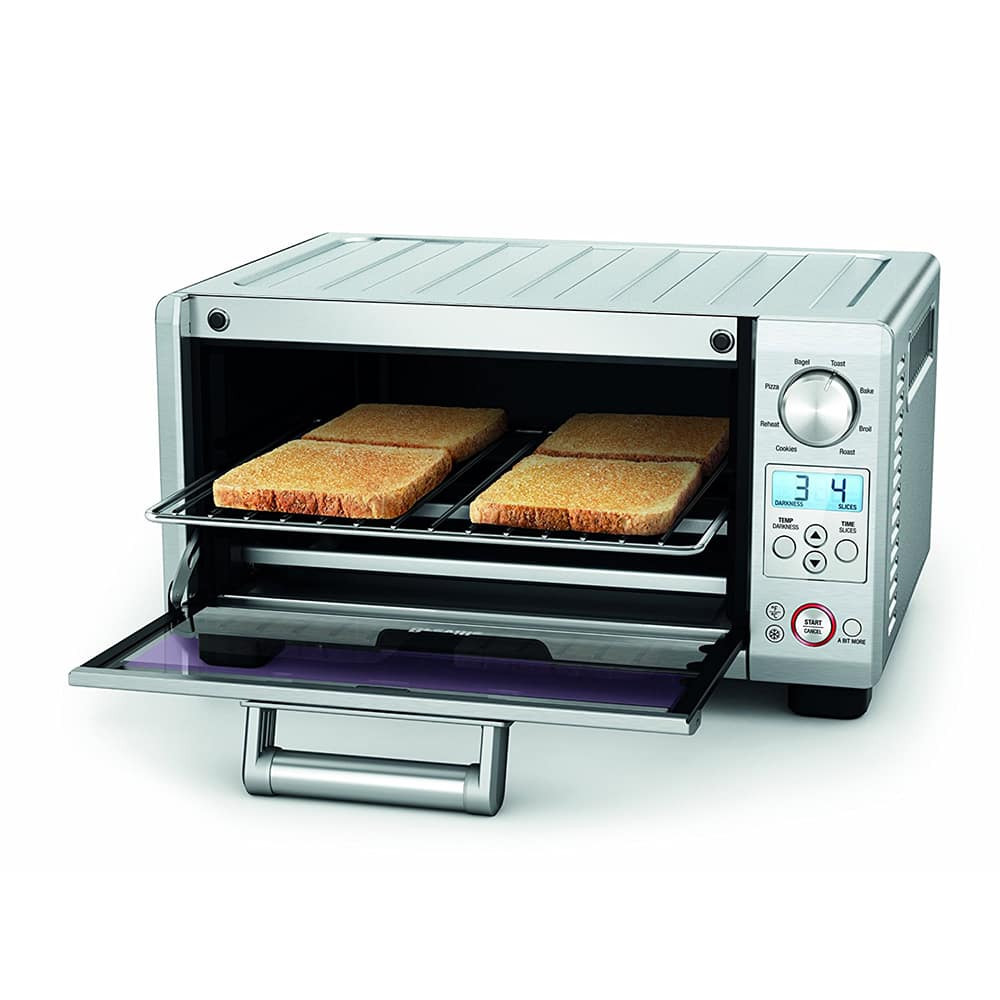Breville 1800W Mini Smart Toaster Oven Stainless Steel BOV450XL: Countertop, 4-Slice, Dual Rack, Auto Shut-Off - Thumbnail 3