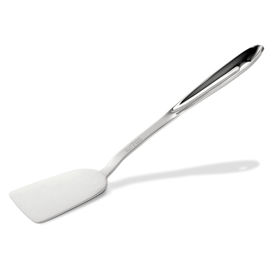 All Clad Silicone Tools Spoonula For Cooking, Baking And Serving, Stainless  Steel and Black 