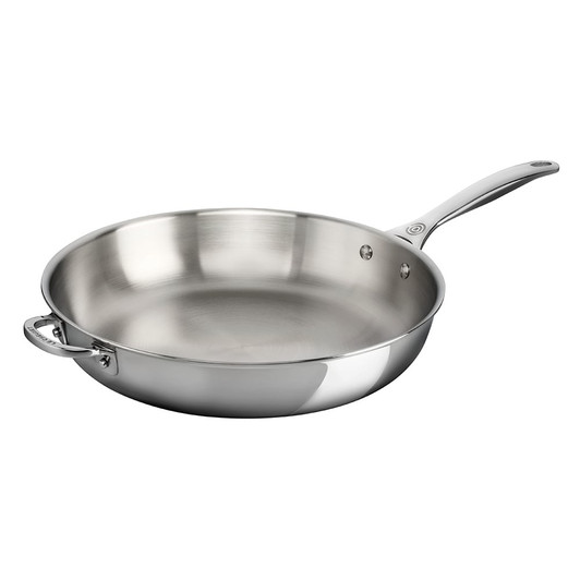 Le Creuset ~ Stainless Steel ~ 6 Piece Set (8 Nonstick Fry Pan, 10 Fry  Pan, 2 qt. Saucepan w/ Lid & 3.5 qt. Nonstick Saucier Pan with Lid), Price  $525.00 in Pittsburgh, PA from Contemporary Concepts