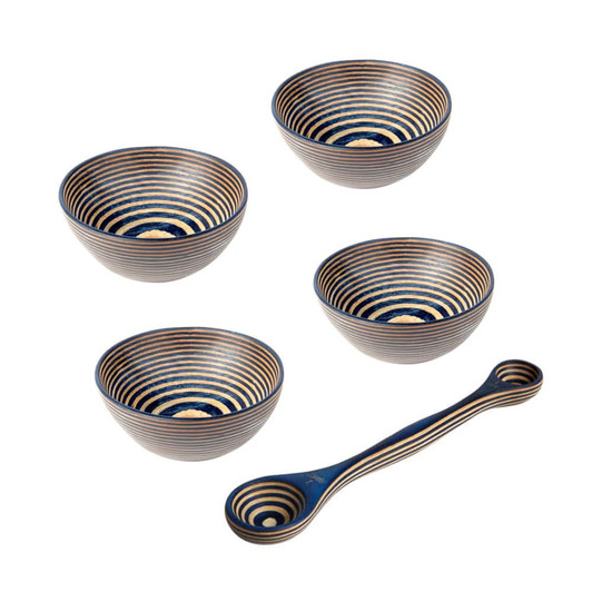 Island Bamboo Five Piece Prep Set in Blue