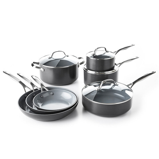 Curtis Stone Dura-Pan 5-Quart 4-piece Nonstick Chef's Skillet Set Mode –  1Sale Deals