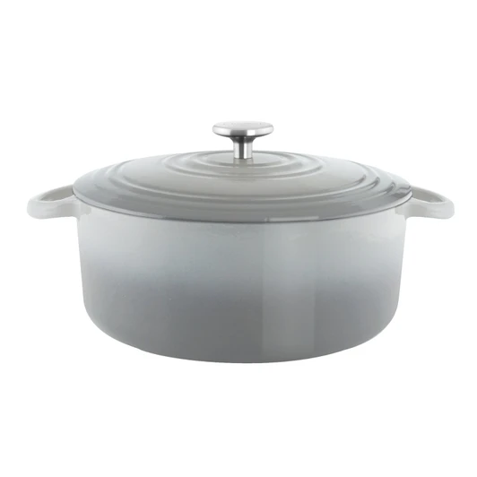 Chantal Cast Iron 7-Quart Dutch Oven in Fade Grey