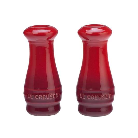 Le Creuset Salt and Pepper Shakers in Cerise