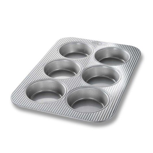 P&P CHEF Muffin Pan Cupcake Baking Pan Set of 2, 12 Cups Muffin Tin Tray,  Stainless Steel Muffin Pans for Baking Mini Cake Muffin Tart Quiche, Oven 