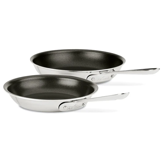 All-Clad D3 Stainless Steel Nonstick Fry Pan Set